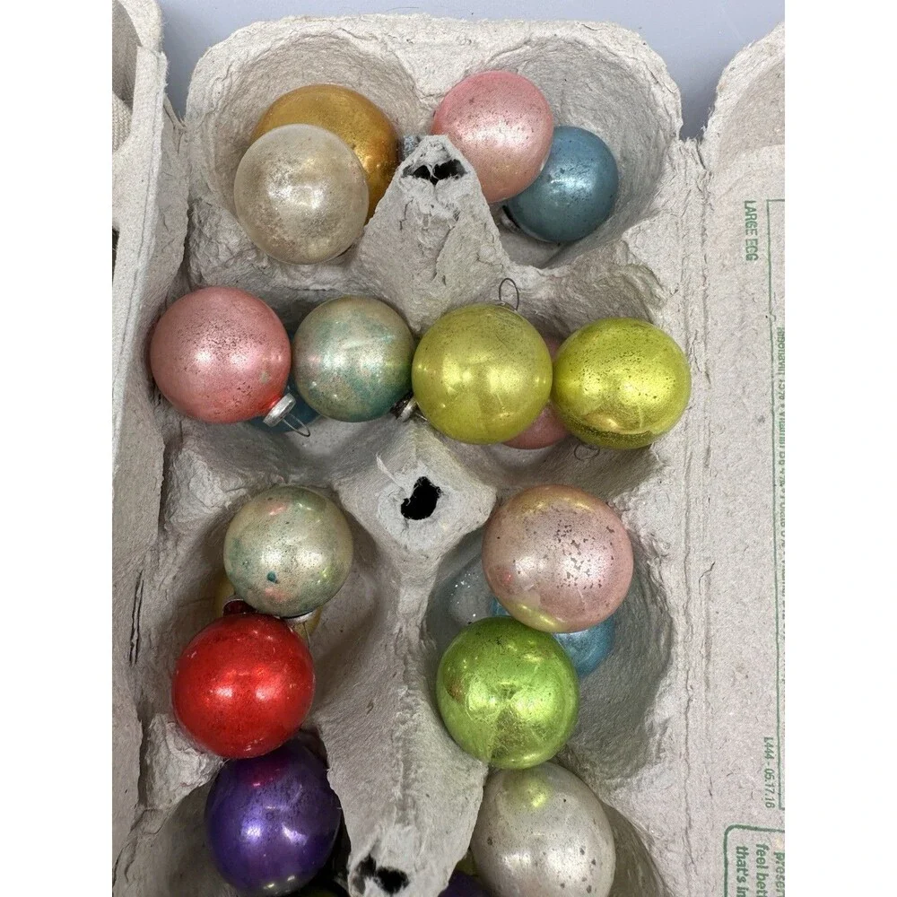 Vintage Mini Glass Mercury Japan & Other Christmas Ornament Lot of 48